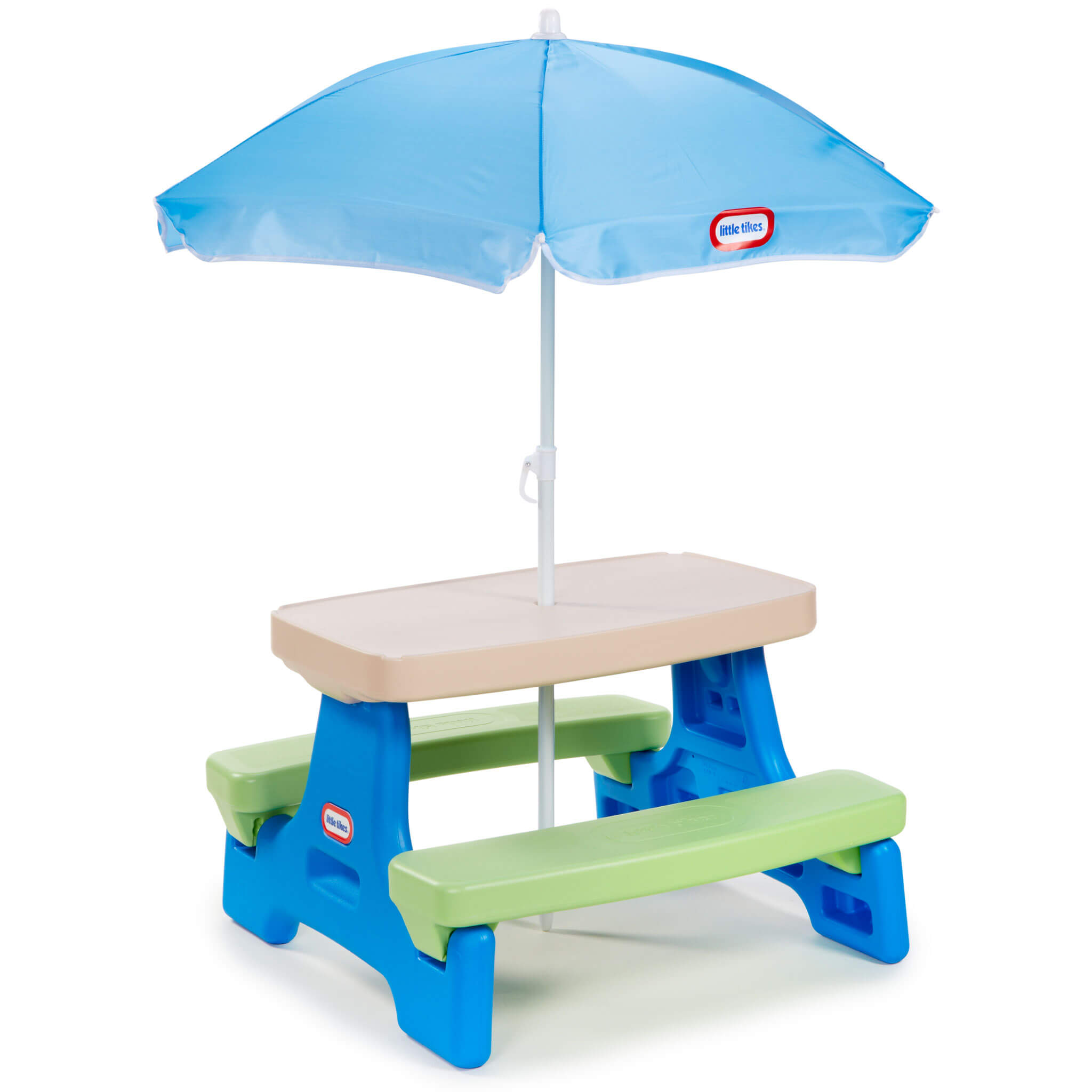 Easy Store? Jr. Play Table with Umbrella - Blue/Green