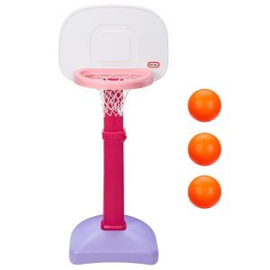 TotSports? Easy Score? Pink Basketball Set with 3 Basketballs