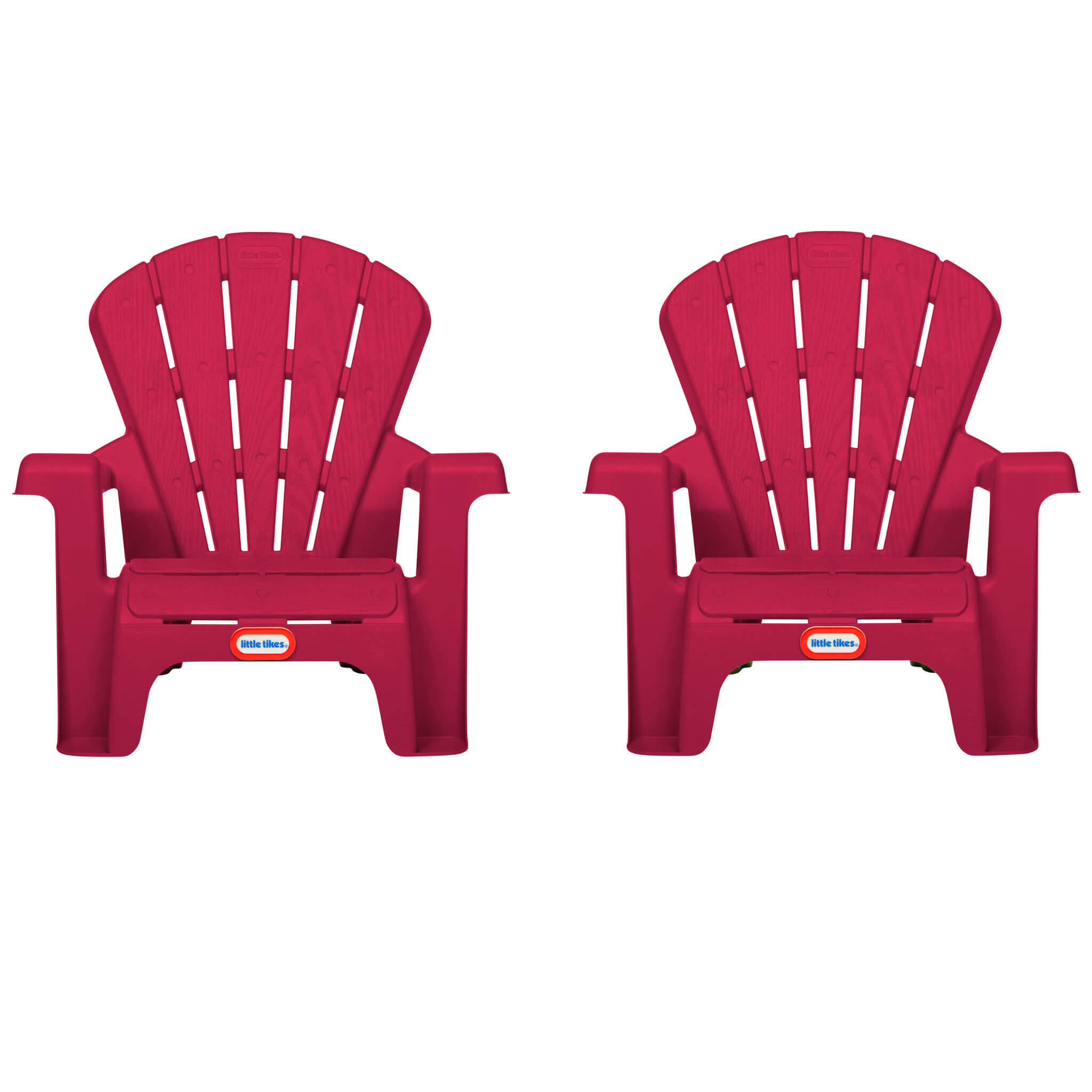 Garden Chair - Red 2 Pack