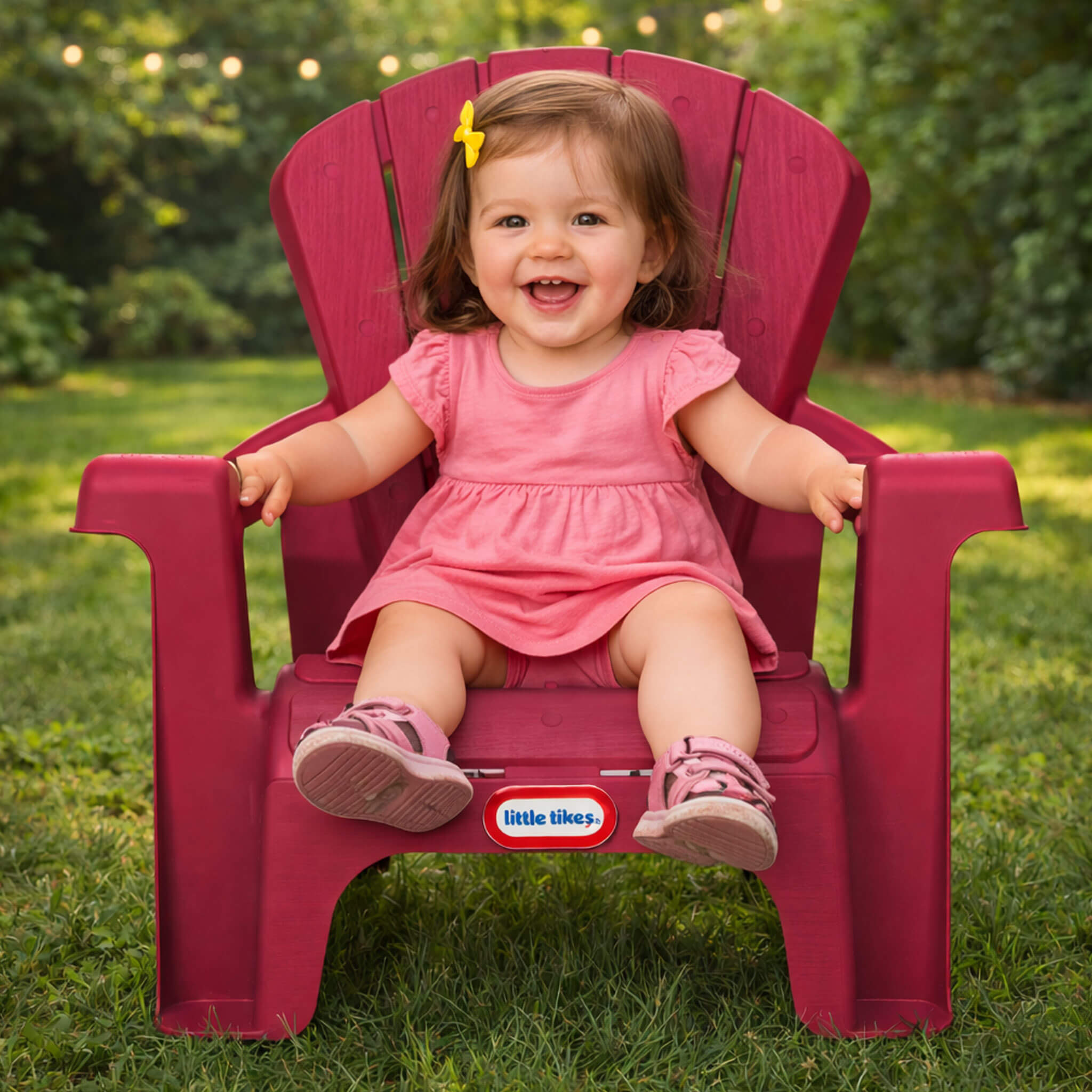 Garden Chairs - Red 4 Pack - Image 2