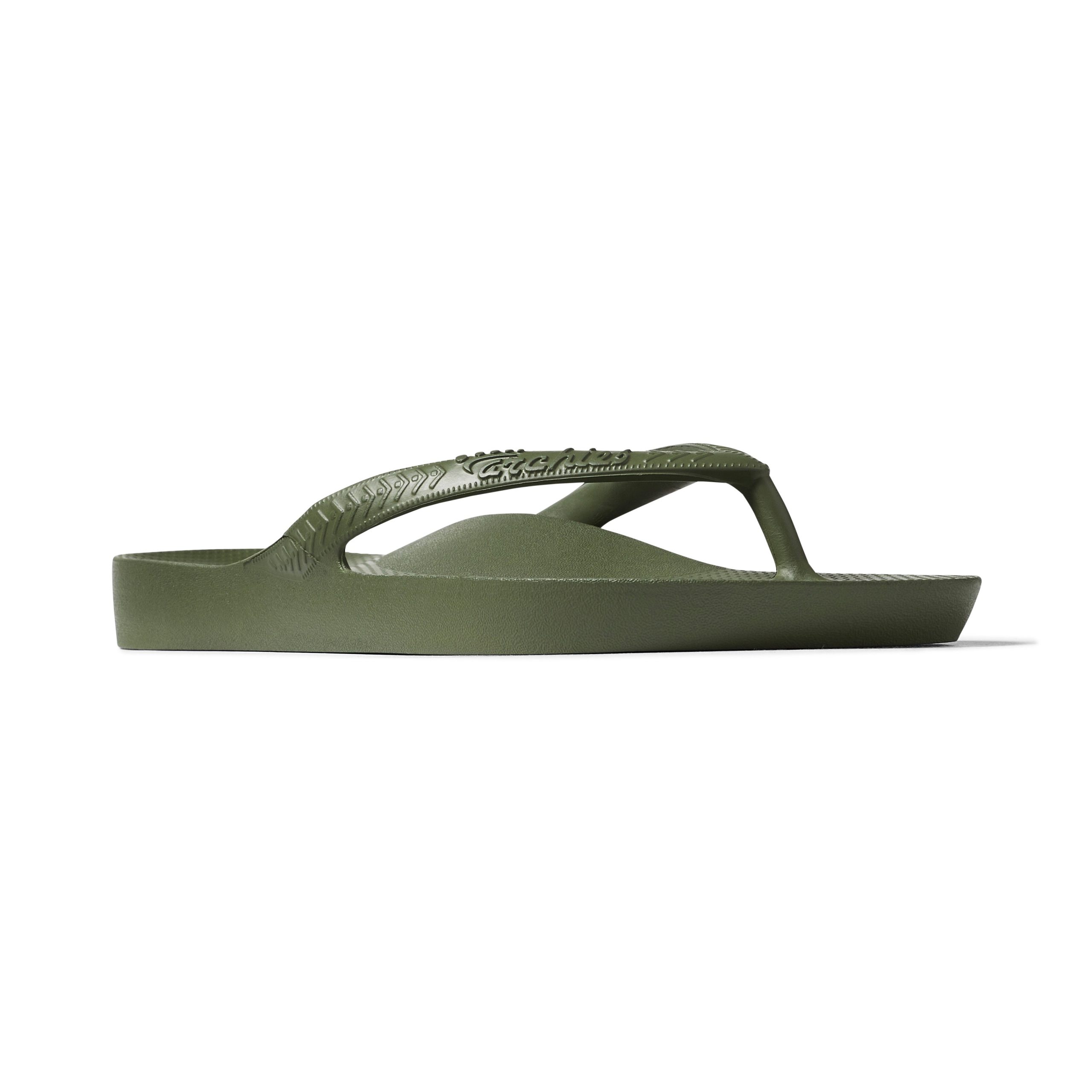 Arch Support Flip Flops - Classic - Olive - Image 9