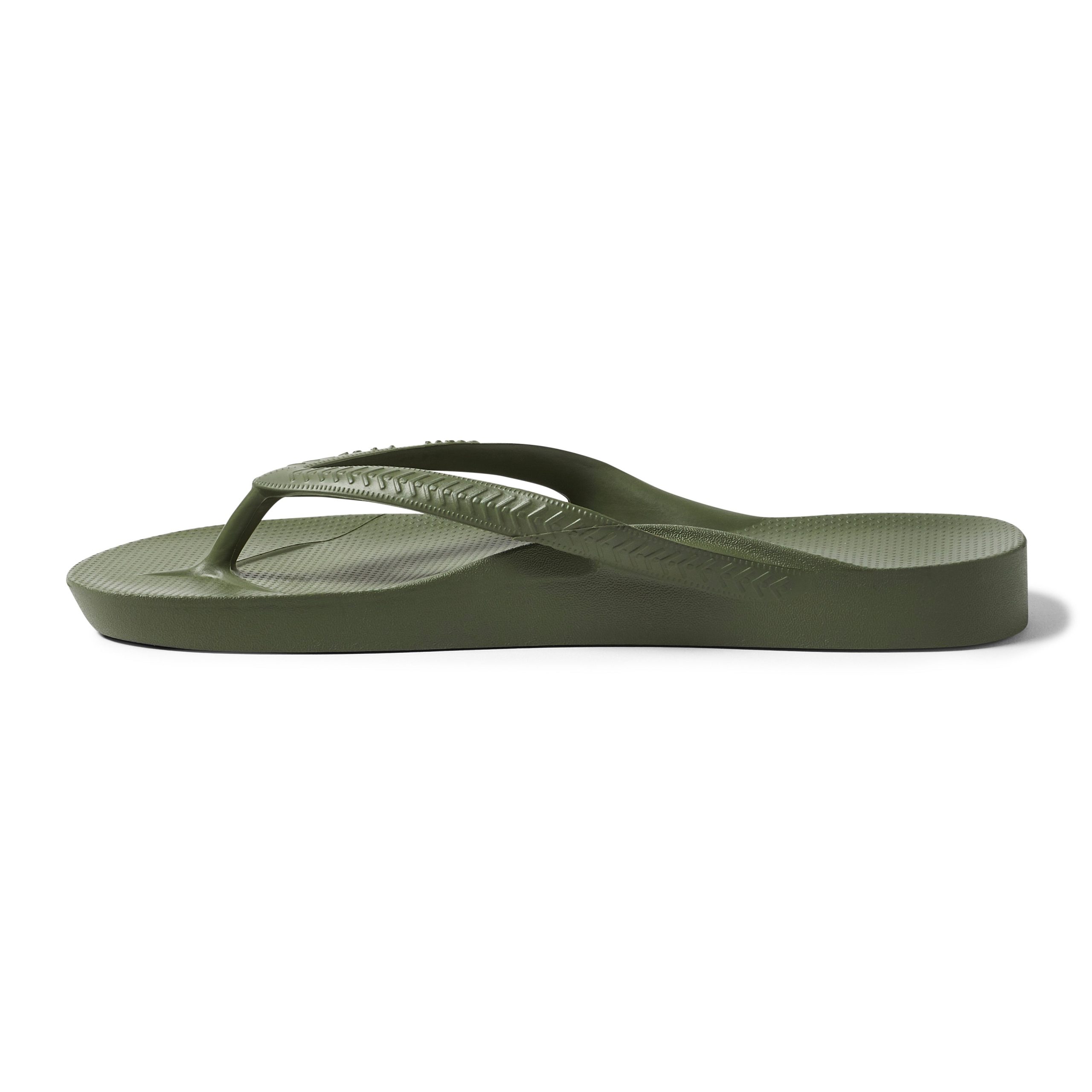 Arch Support Flip Flops - Classic - Olive - Image 11