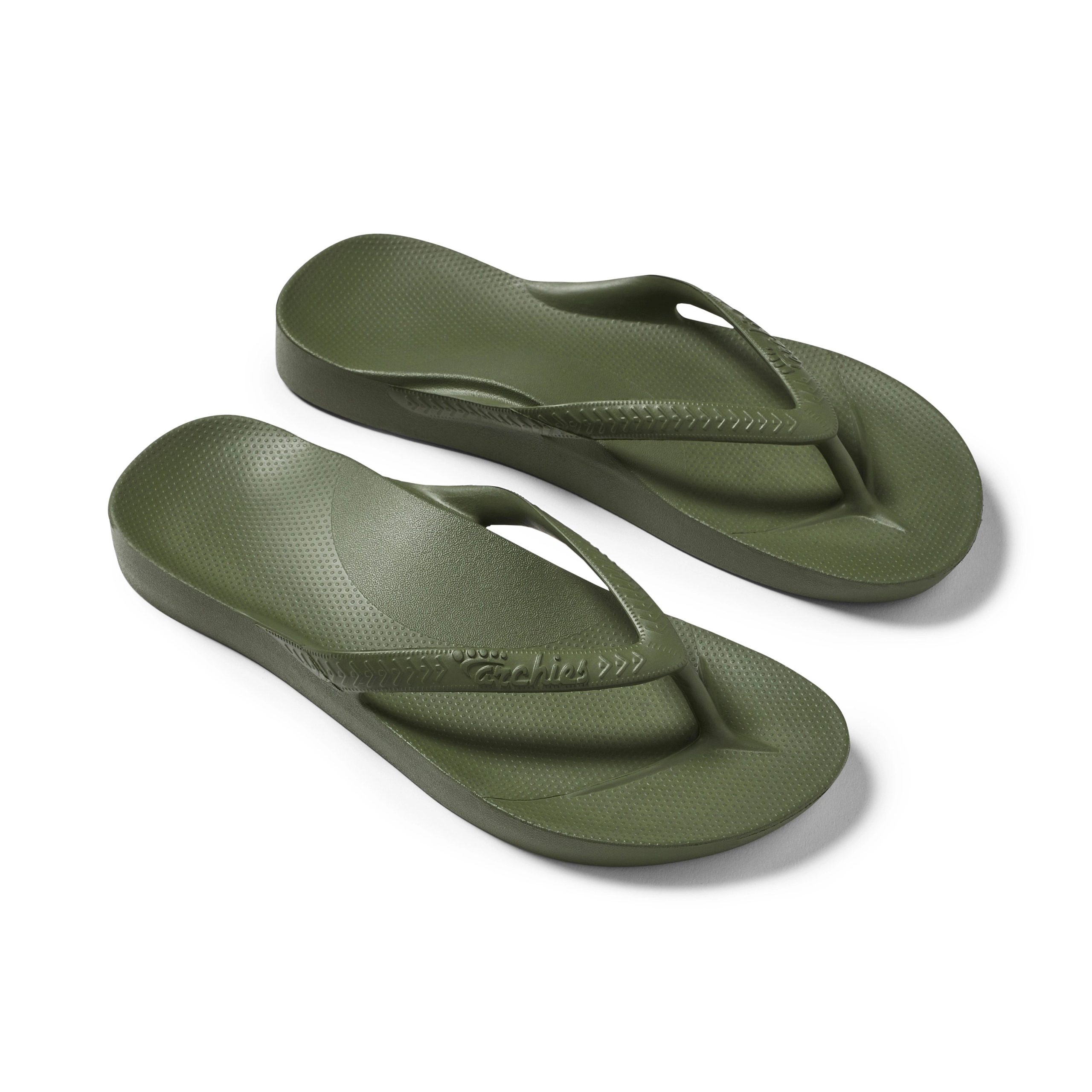 Arch Support Flip Flops - Classic - Olive - Image 13