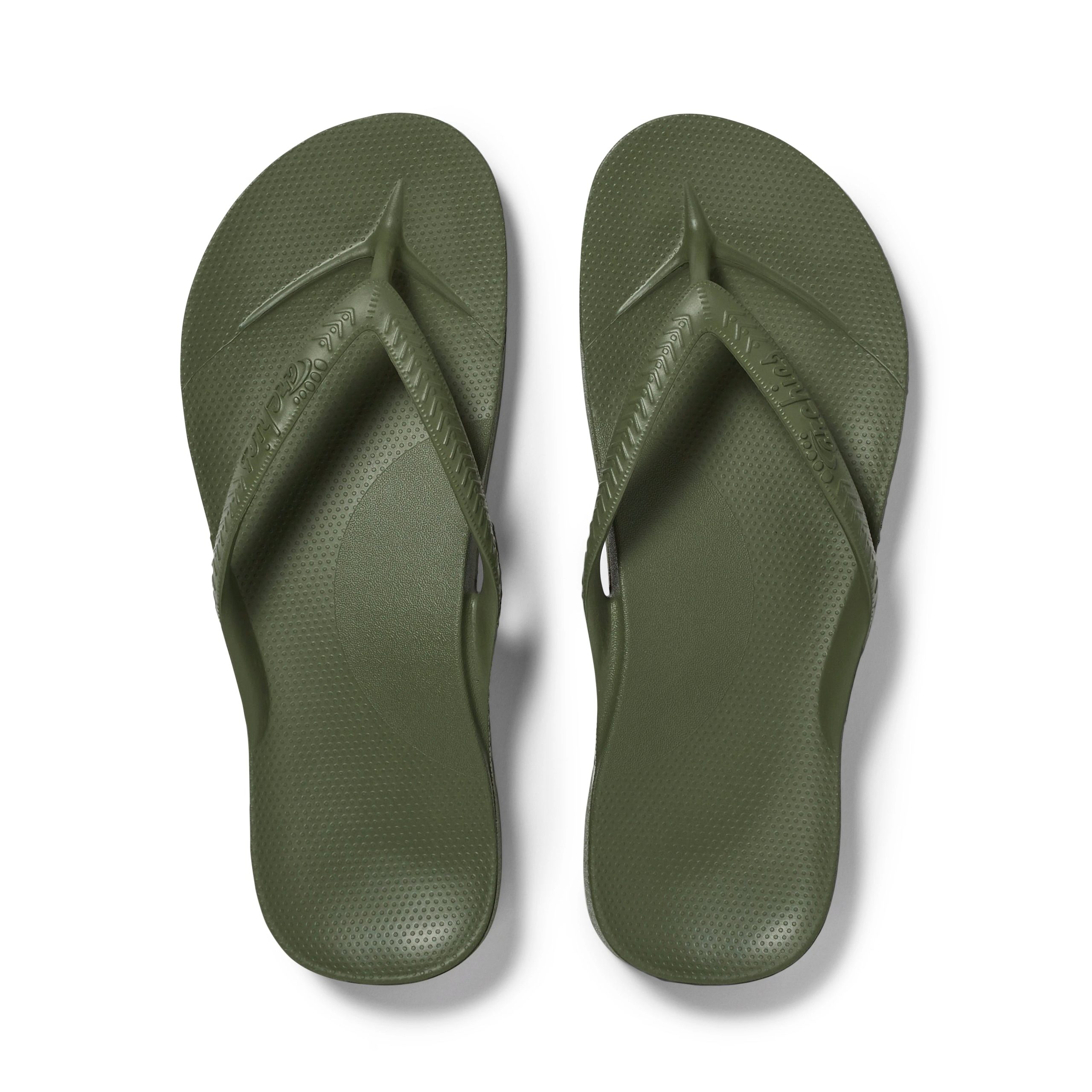 Arch Support Flip Flops - Classic - Olive